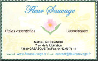 Site d'aromathérapie : Fleur Sauvage