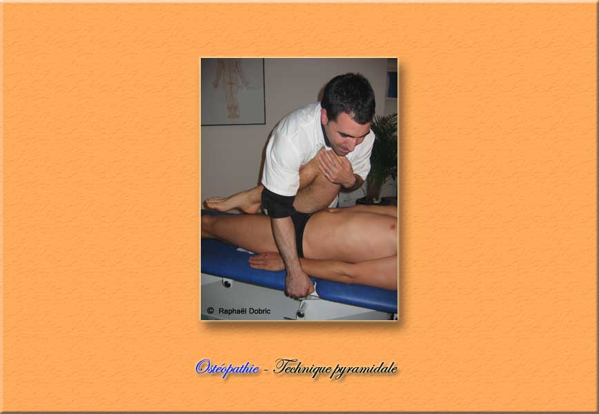 Photo Ostéopathie : Technique pyramidale.