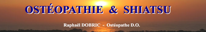 Site sur l'Ostéopathie & le Shiatsu de Raphaël DOBRIC, Ostéopathe D.O.